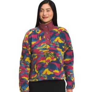 NWT The North Face Cragmont Colorful Camo Fleece Unisex Pullover